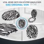 Sanilo WC-Sitz Zebra Look mit Absenkautomatik, Toilettendeckel aus Holz.