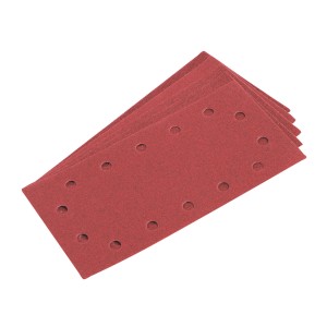 LUX Schleifstreifen, 115x280mm, K240, 10er-Pack für Schwingschleifer, geeignet für Holz und Metall.