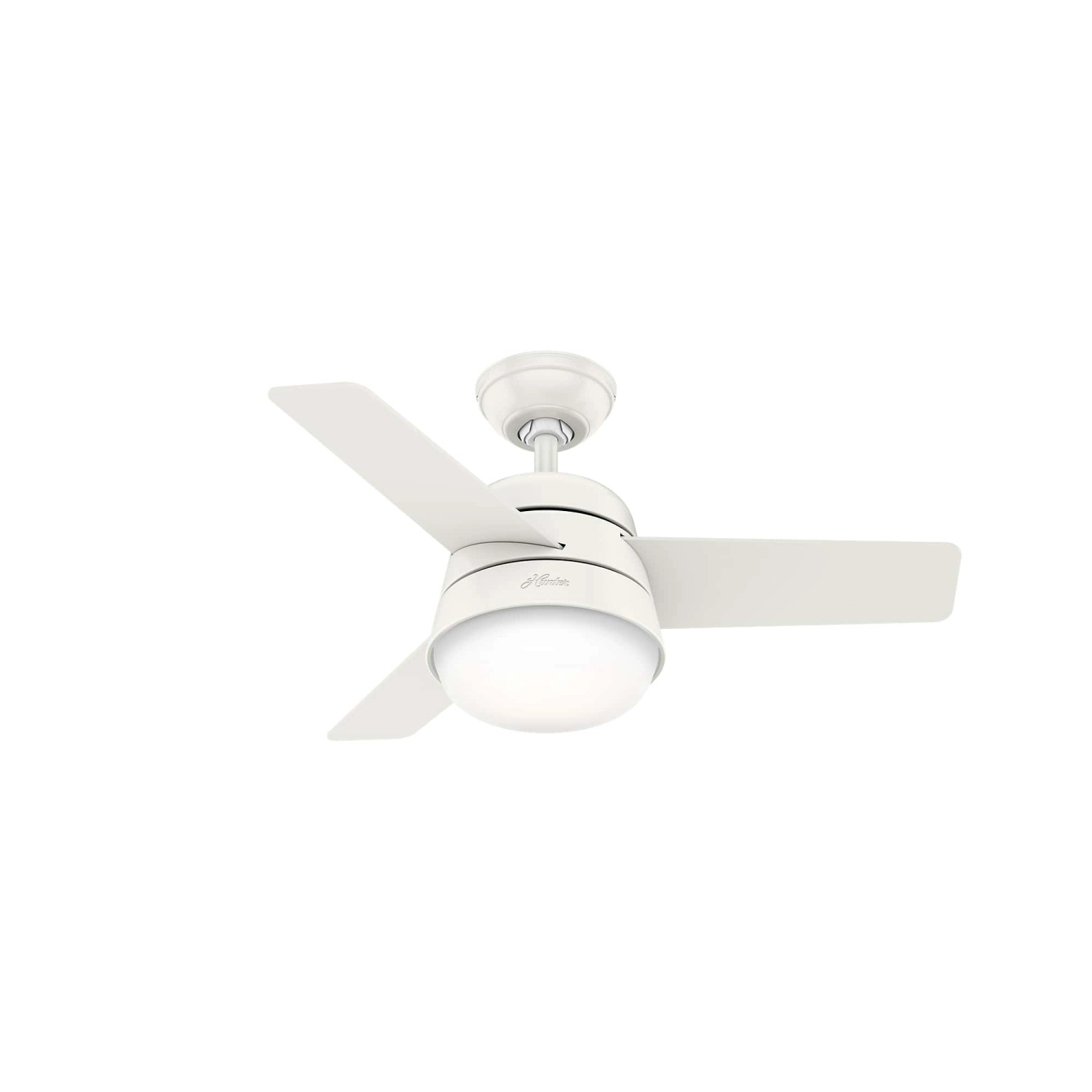 HUNTER FANS Deckenventilator Finley Weiß 91 cm mit Beleuchtung und Fernbedi günstig online kaufen