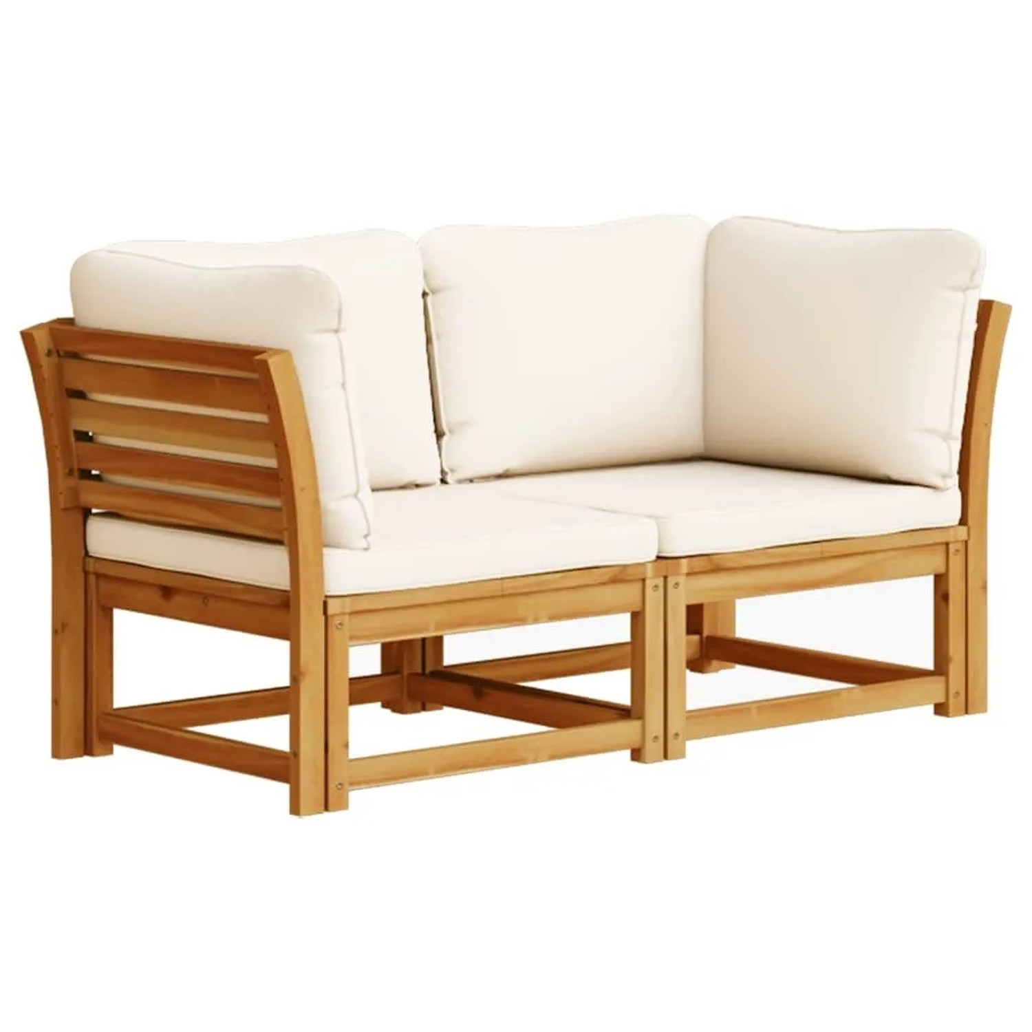 vidaXL Gartensofa mit Kissen 2-Sitzer Massivholz Akazie 3214290