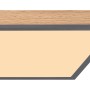Globo LED-Deckenleuchte Doro, Holz/Graphit, 120x30cm. Moderne Deckenlampe für Innenräume.