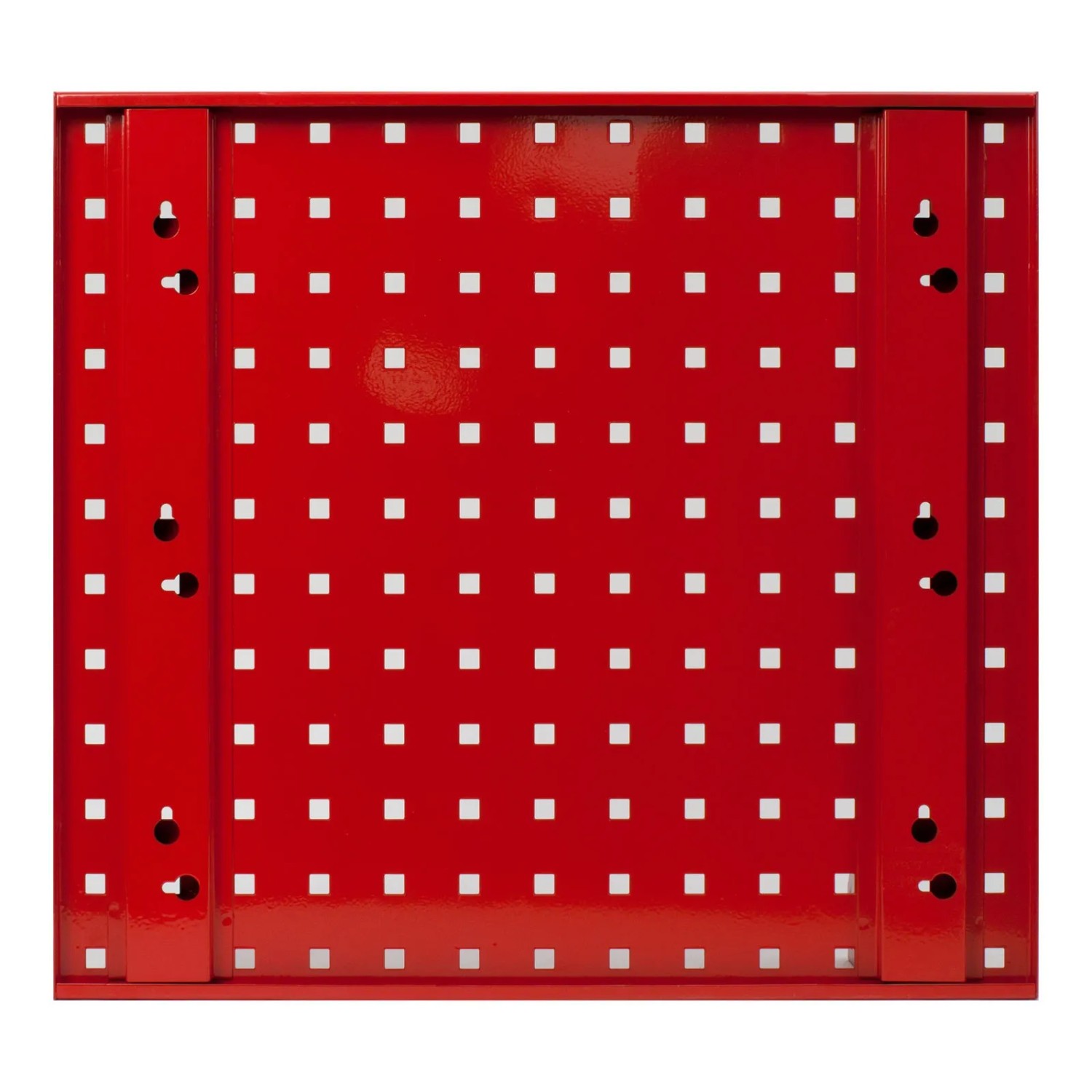 Verkehrsrote PROREGAL Lochplatte, 49,3x45,6cm, für Lochwandsysteme in Werkstatt oder Garage.
