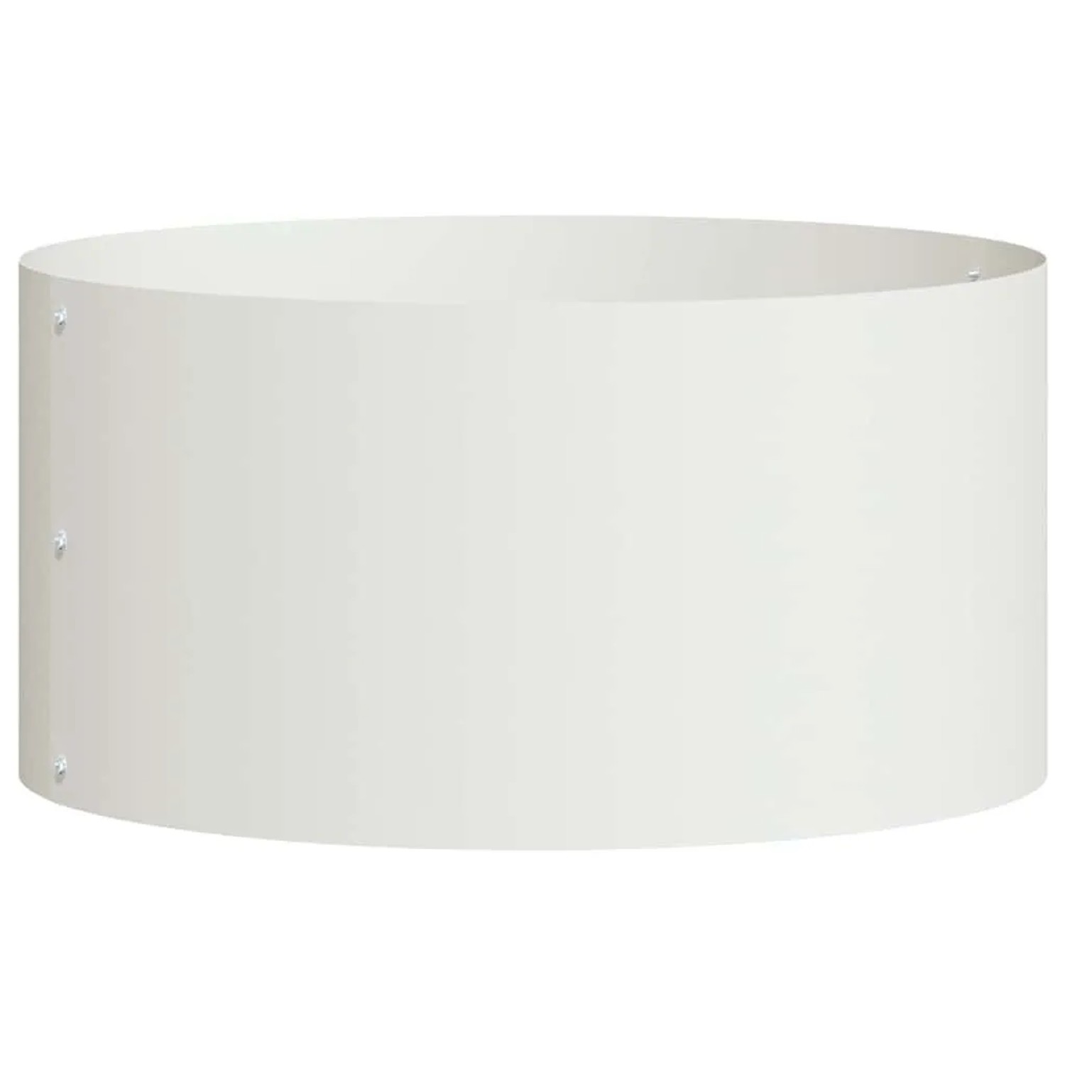 vidaXL Pflanzenring Weiß 40 x 40 x 20 cm Kaltgewalzter Stahl 873608