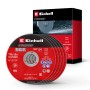 Einhell Dünntrennscheiben Set, 5 Stück, 115mm für Metall. Trennscheiben und Verpackung.