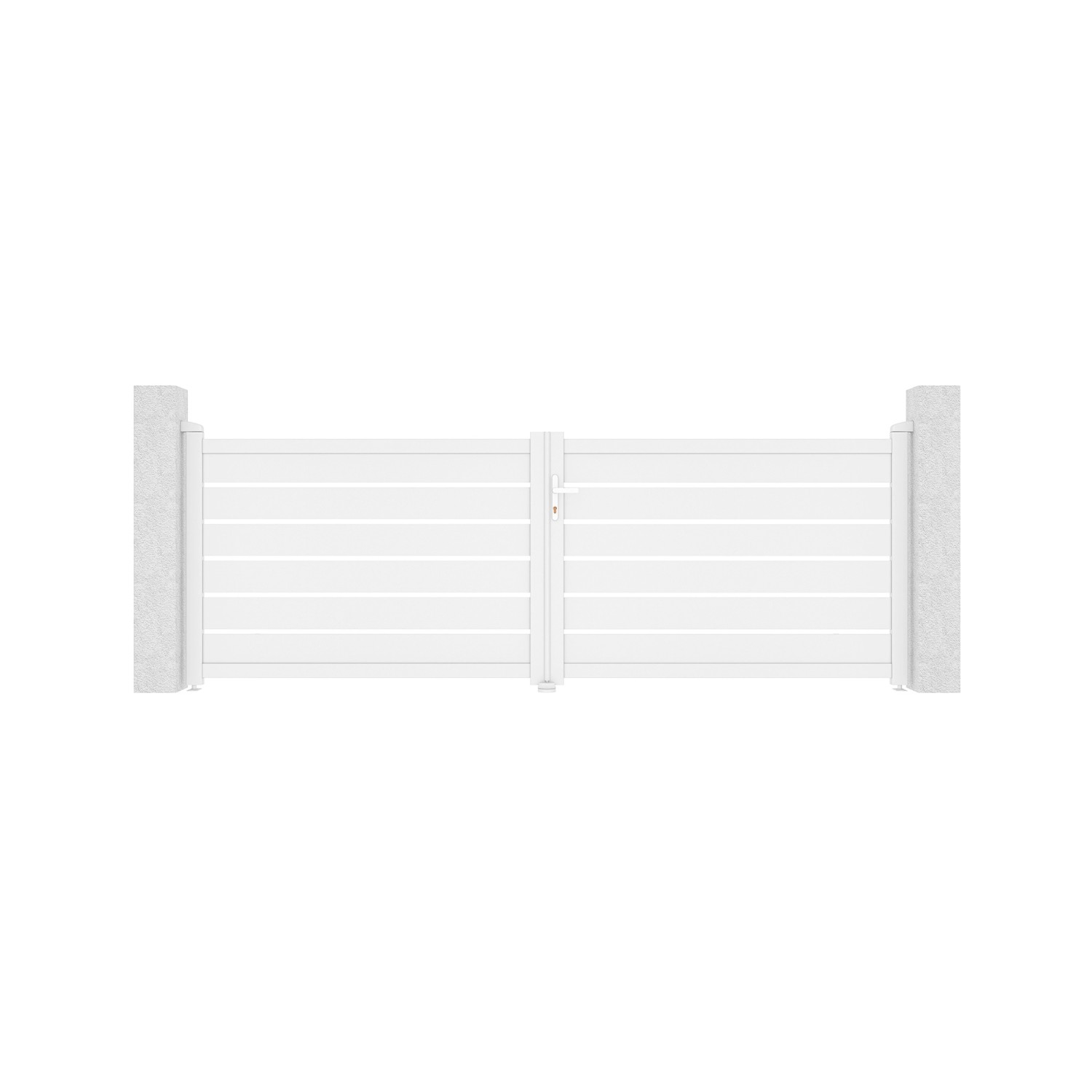 Casanoov Flügeltor 3 5M Vogel H 120 Weißaluminium günstig online kaufen