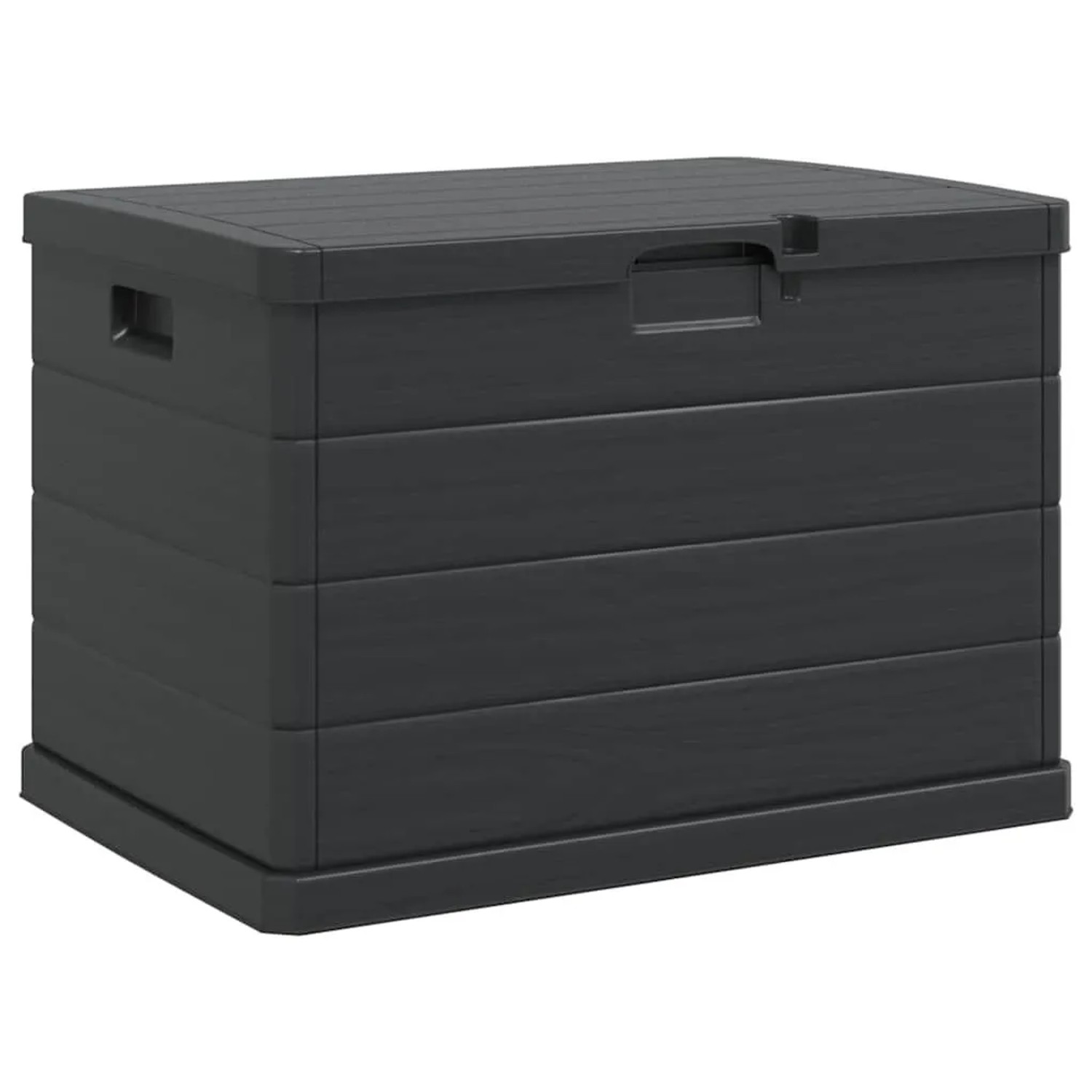 vidaXL Gartenlagerbox Anthrazit 77,5 x 54,5 x 53 cm Kunststoff 42006489