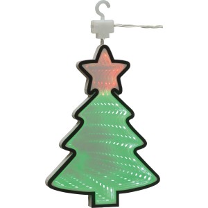 LED-Spiegellicht-Lichterkette mit Weihnachtsbaum-Motiv, mehrfarbig, 6,5 m lang für Innen.