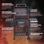 Taino Hero XL Holzkohlegrill BBQ Grillwagen Smoker Räucherofen Kohle mit Ablageflächen und Rädern.