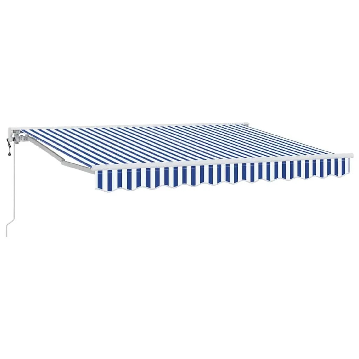 vidaXL Einziehbare Markise Blau und Weiß 250 x 200 cm 3329350
