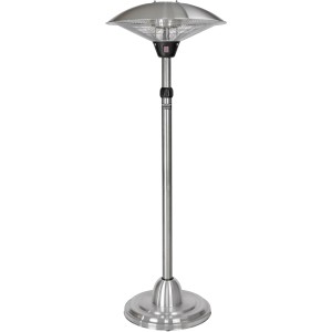 Einhell Halogenheizer NHH 2100, elektrischer Standheizer mit Teleskoprohr und Kippschutz.