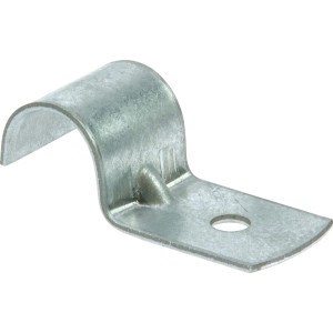 Metall-Einzelschelle, 19-20 mm, zur Befestigung von Rohren und Kabeln.