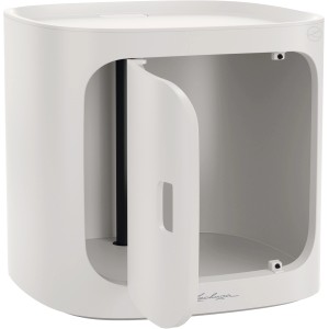 Lechuza Pila Color Storage, lichtgraues Pflanzzubehör mit Tür, 35x35x33 cm.