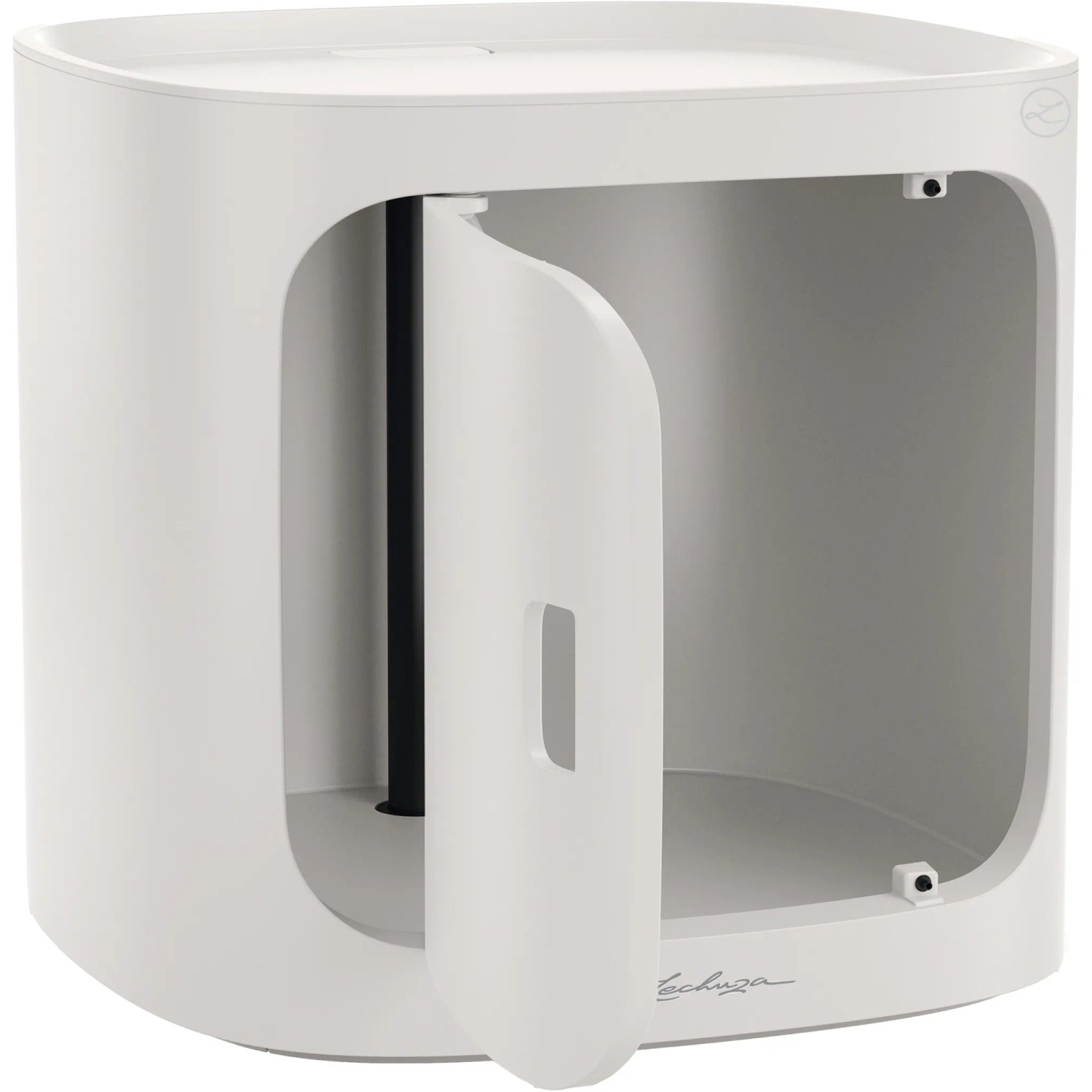 Lechuza Pila Color Storage, lichtgraues Pflanzzubehör mit Tür, 35x35x33 cm.