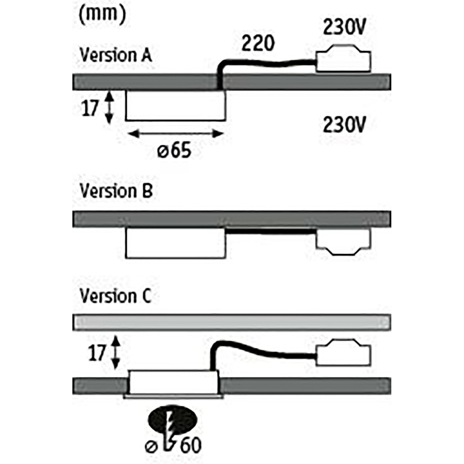 Paulmann MaxLED Eckverbinder 90° (4er-Pack) mit Maßangaben und verschiedenen Montagevarianten.