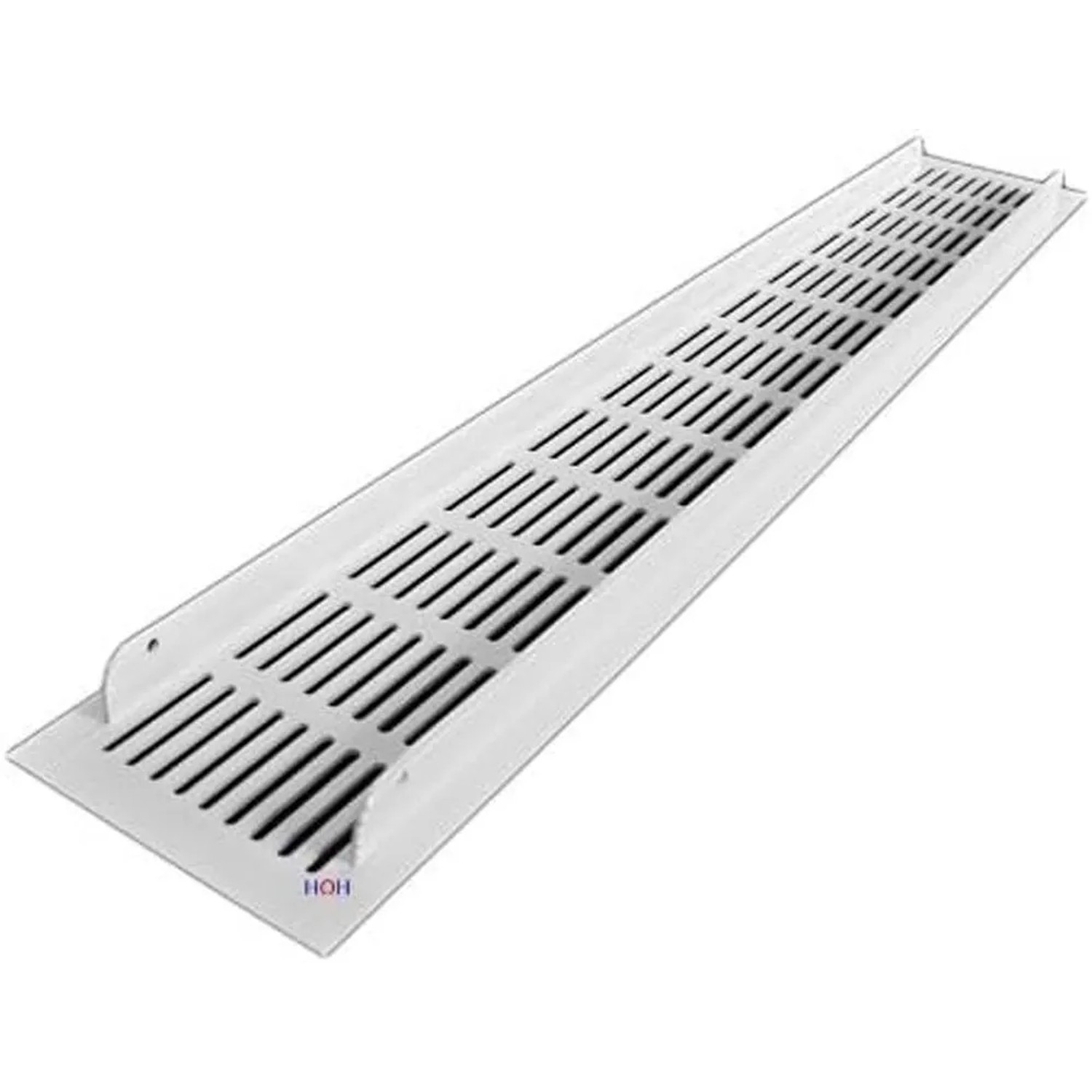 Häusler Lüftungsgitter LG-6008 W Weiß 600 x 80 mm Stegblech Zuluft Abluft