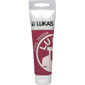 Lukas Cryl Terzia Acrylfarbe Krapplack, 125ml Tube für Bastelfarben.