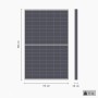 Abmessungen eines Solarmoduls (116x180x20 cm, 55kg) für ein Absaar Balkonkraftwerk 600/800W.