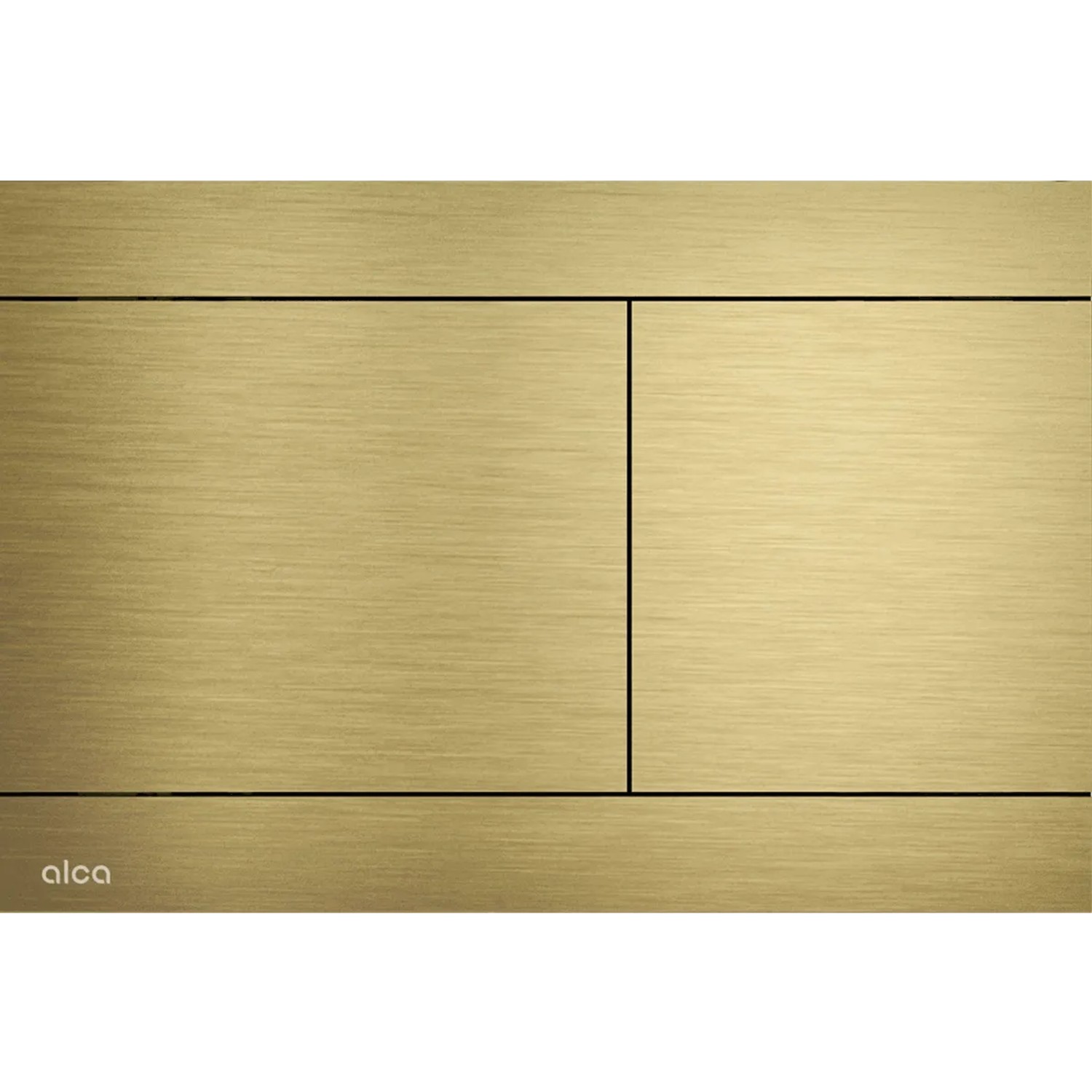 Alcadrain WC-Betätigungsplatte FUN-G-B Gold matt gebürstet Edelstahl