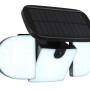 Globo Solarleuchte mit Sensor, schwarz matt, 19,1 cm. Außen-Dekoleuchte mit LED und Solarpanel.