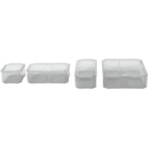 Eurobox-System: Transparente Deckel für Einsatzkästen in verschiedenen Größen.