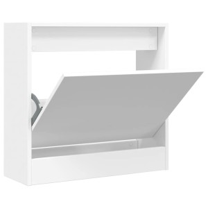 vidaXL Schuhschrank Weiß 60x21x57 cm Holzwerkstoff 839882