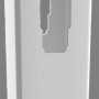Weißer T & J Eldorado-Line Pfosten Mitte, 12,7x12,7x190 cm, aus PVC für Zaunbau & Sichtschutz.
