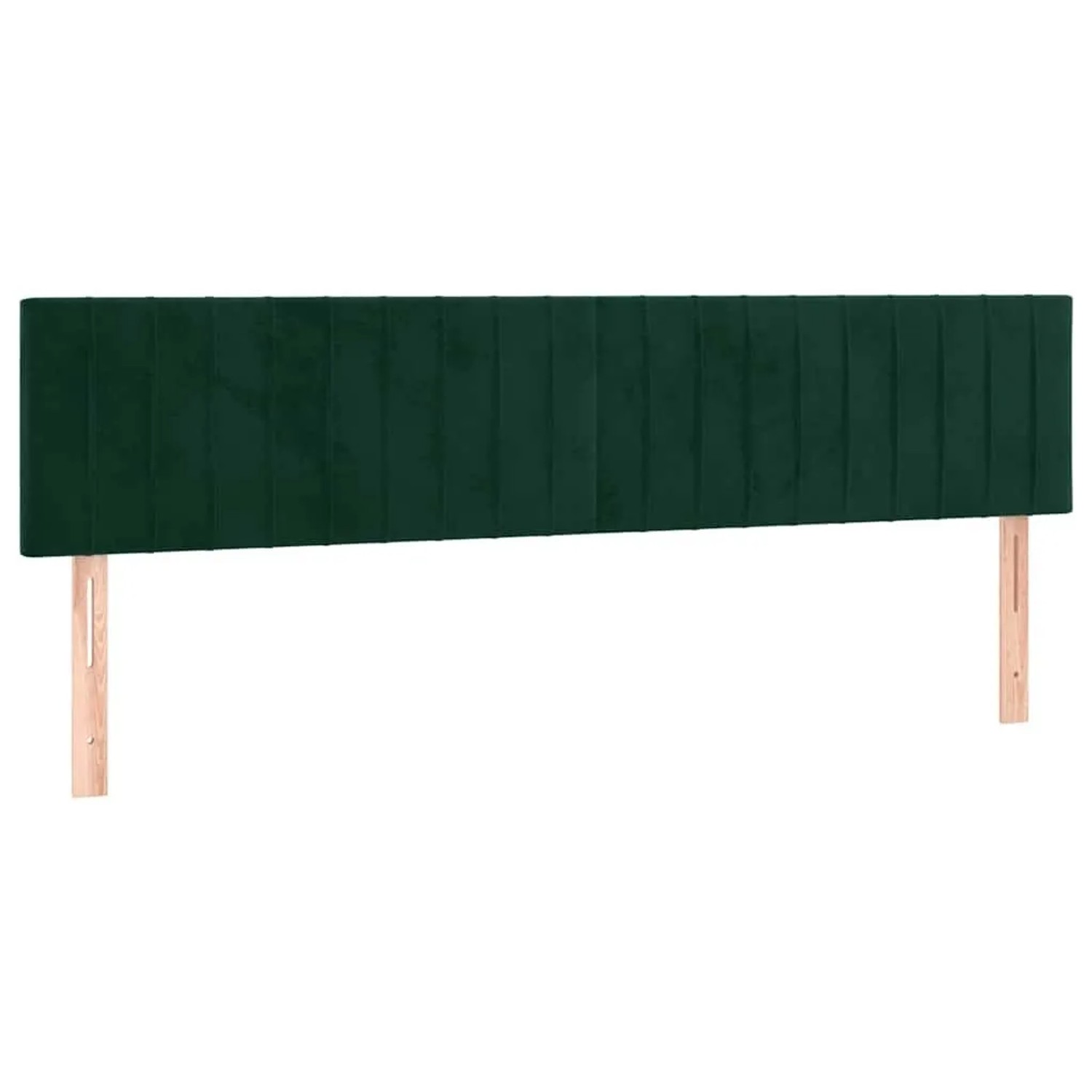 vidaXL Kopfteile 2 Stk Dunkelgrün 100x5x78/88 cm Samt 346295