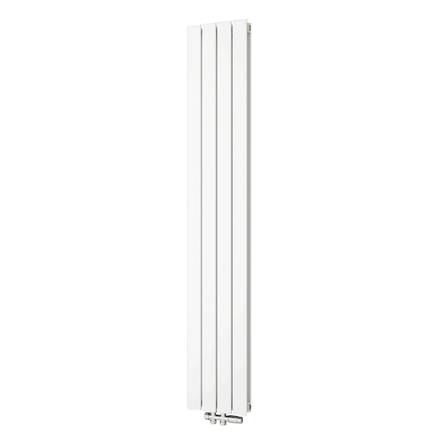 Duschparadies Heizkörper Flachheizkörper für Warmwasserbetrieb 29,8x180cm 1092W Weiß Doppellagig Paneelheizkörper