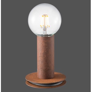 Just Light Tischleuchte Turn me Rost, Industrial Design, Höhe 14,1 cm.