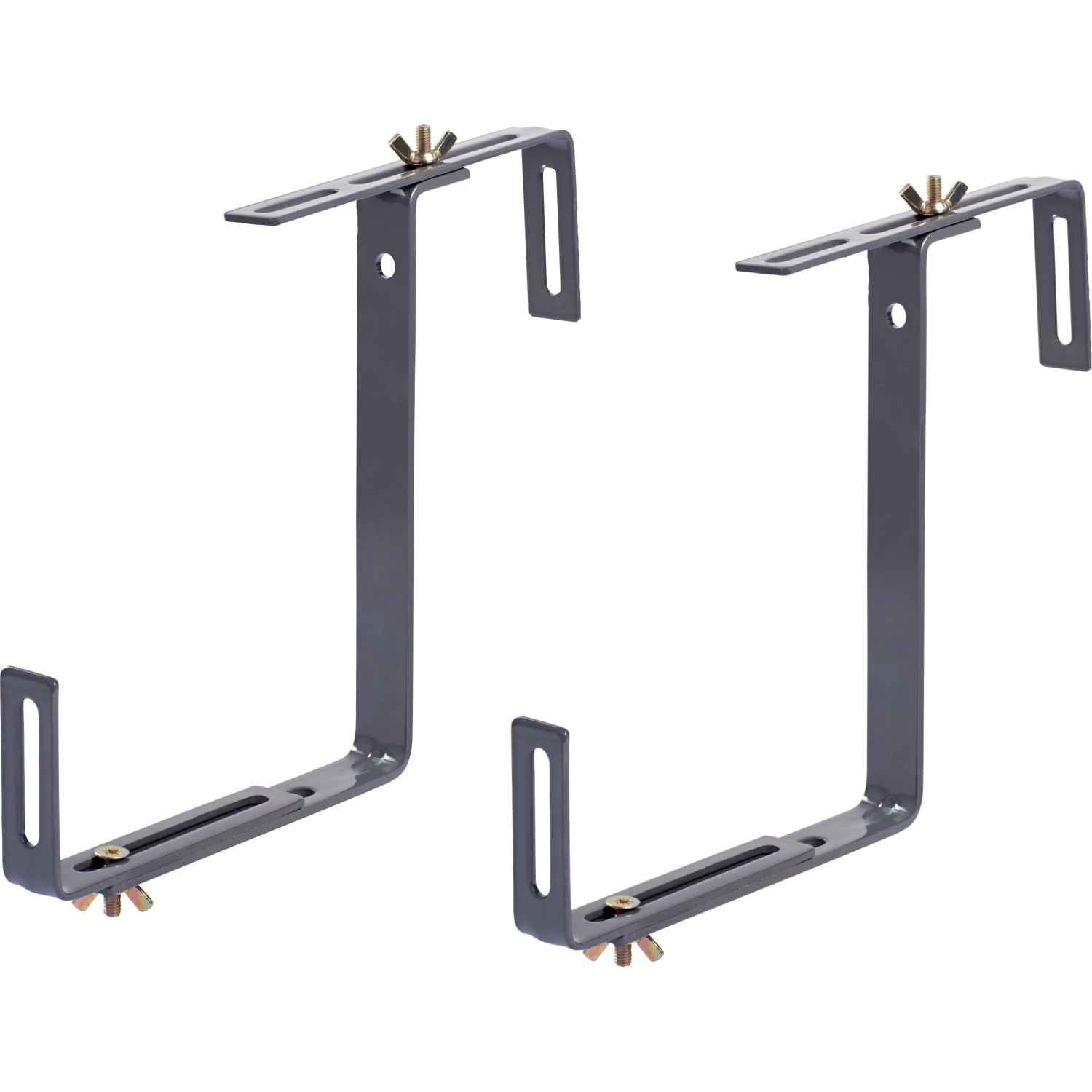Balkonkastenhalter 2er Set Anthrazit