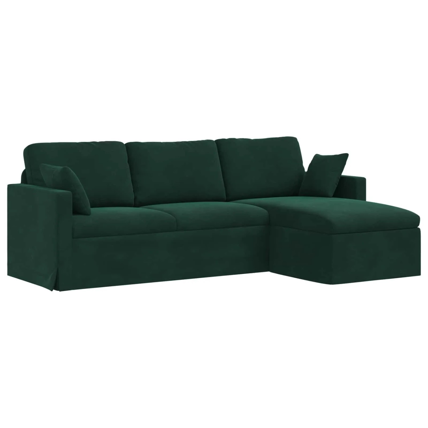 vidaXL Sofa Dunkelgrün 198 x 134 x 80 cm Samt 42024469