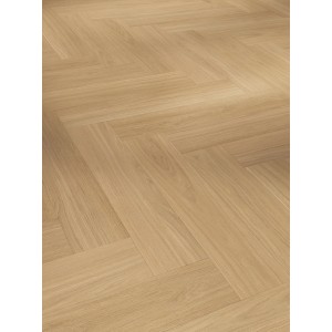 Parador Vinylboden Trendtime 3 Oxford Eiche Natur, seidenmatte Struktur im Fischgrätmuster.