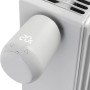 Comet WiFi Heizkörperthermostat am Heizkörper mit digitaler Temperaturanzeige.