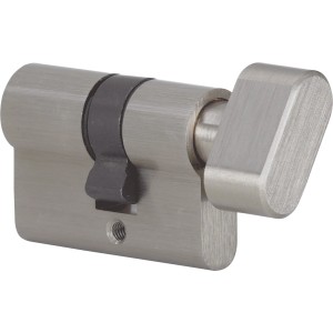 Novadoors WC Knaufzylinder Alu EV1 für Glastüren und Schiebetüren.