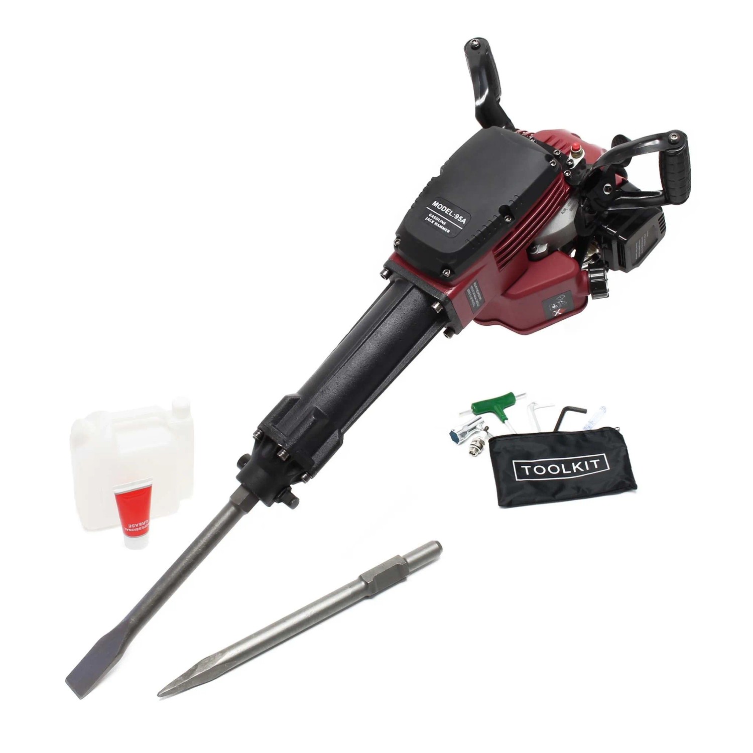 Wiltec Abbruchhammer 2.5 Ps 55J 1500 1/Min Meißelhammer Stemmhammer Schlaghammer