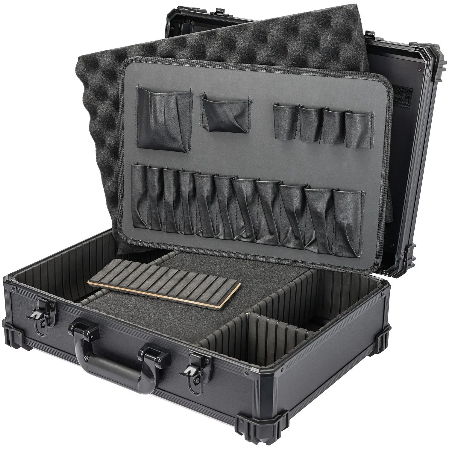 HMF 15701-02 Werkzeugkoffer Leer Werkzeugkasten Groß Rasterschaumstoff 46 x günstig online kaufen