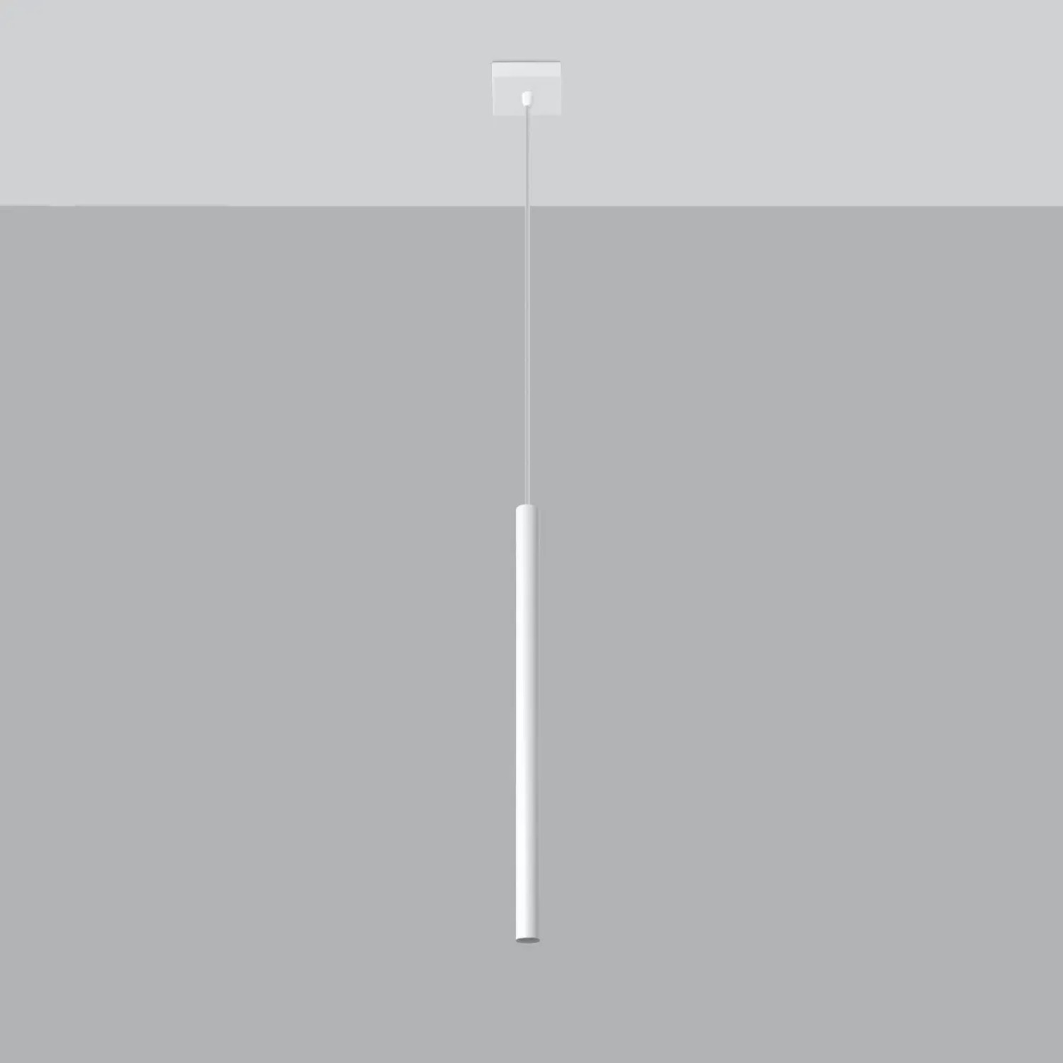 Weiße Sollux Lighting Hängeleuchte Pastelo 1, moderne Pendelleuchte für Wohnzimmer, Esszimmer oder Küche.