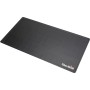 Char-Broil Grillmatte aus PVC, schwarz, mit Logo und abgesenkten Rändern als Schutz vor Fettspritzern.