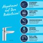 Grohe QuickFix Waschtischarmatur Start S-Size, Chrom, mit Energiesparfunktion und Hinweisen zu den Produkteigenschaften.