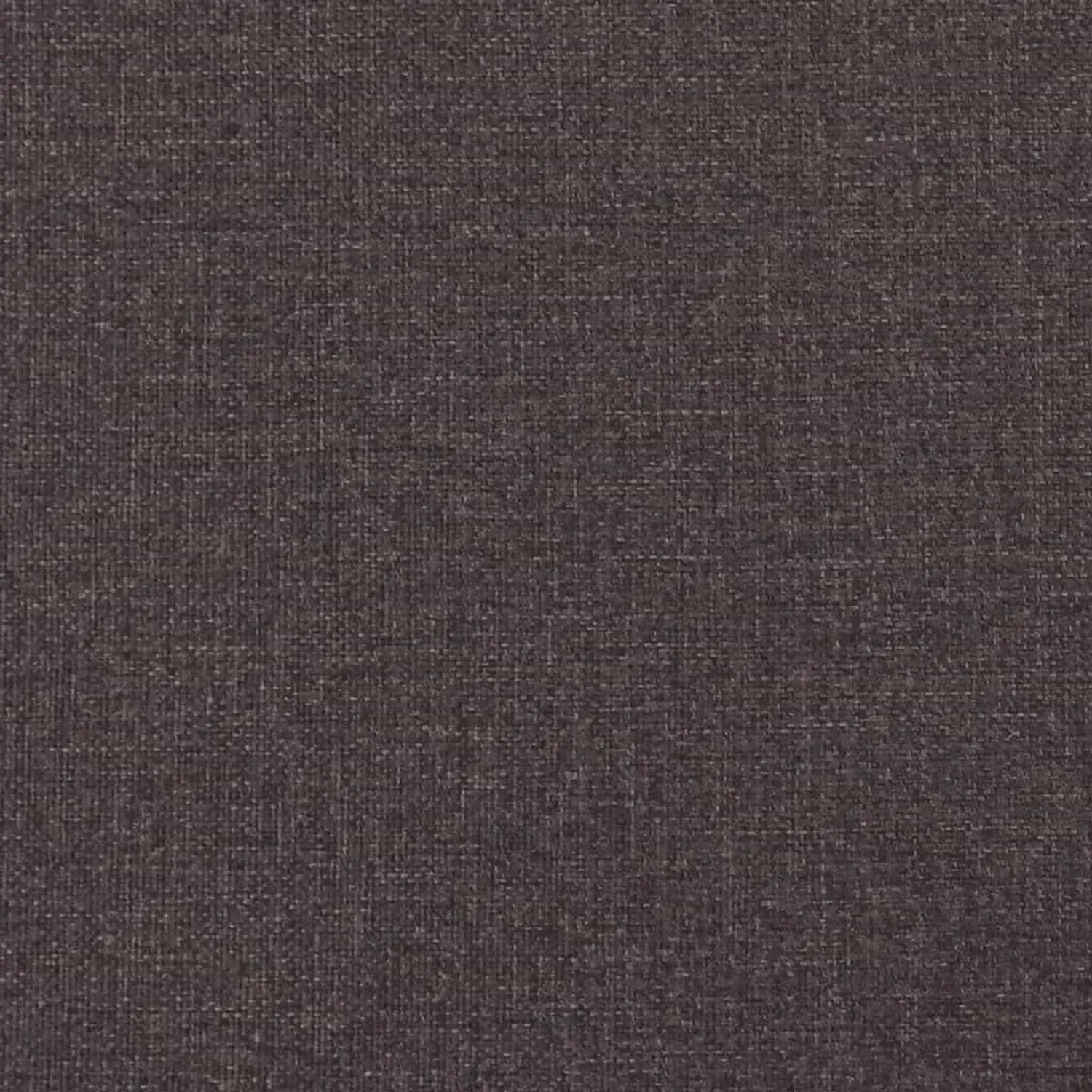 Detailaufnahme des dunkelbraunen Stoffbezugs vom vidaXL Bett mit Matratze.