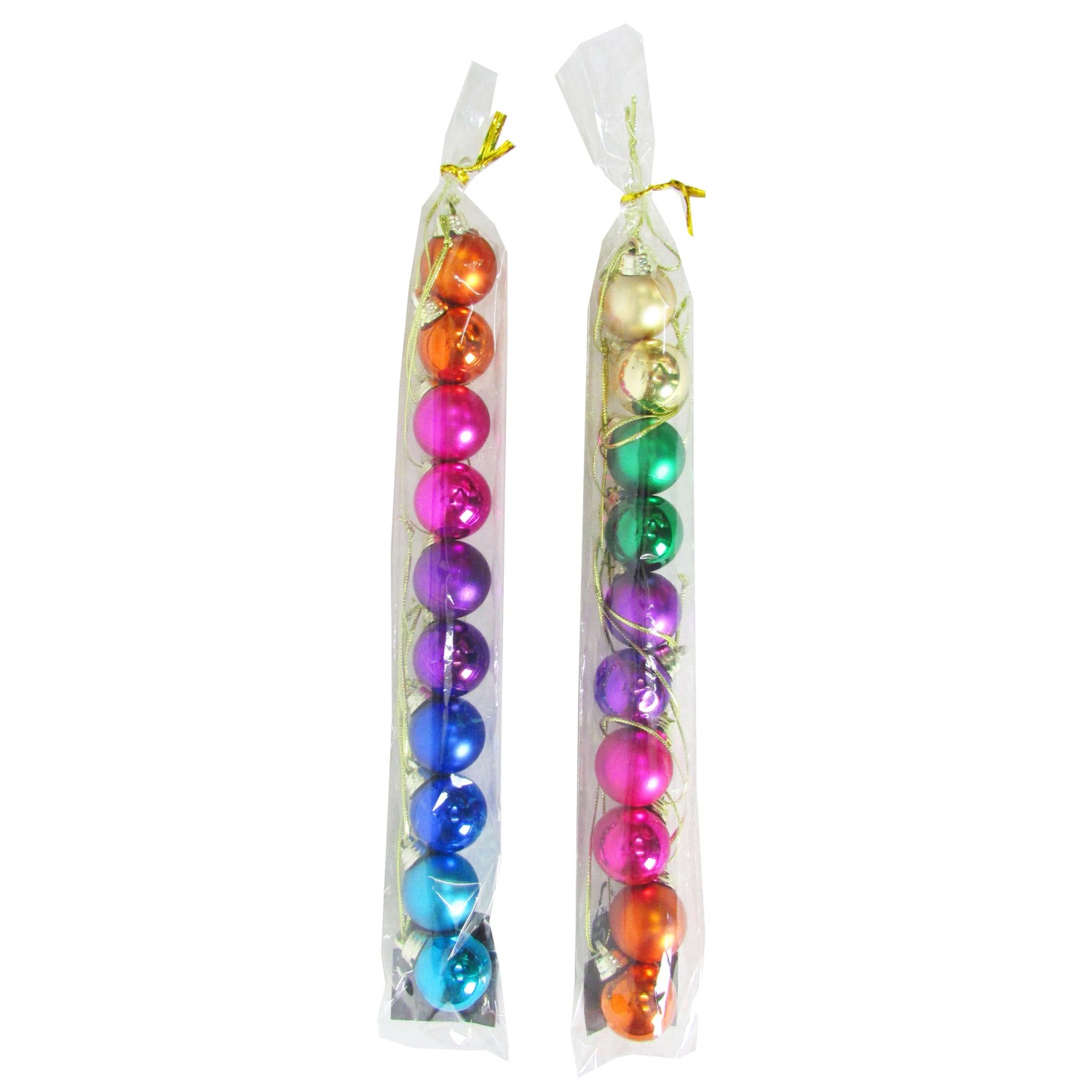 Weinachtskugeln 10 Stück Multicolor Ø 2,5 cm