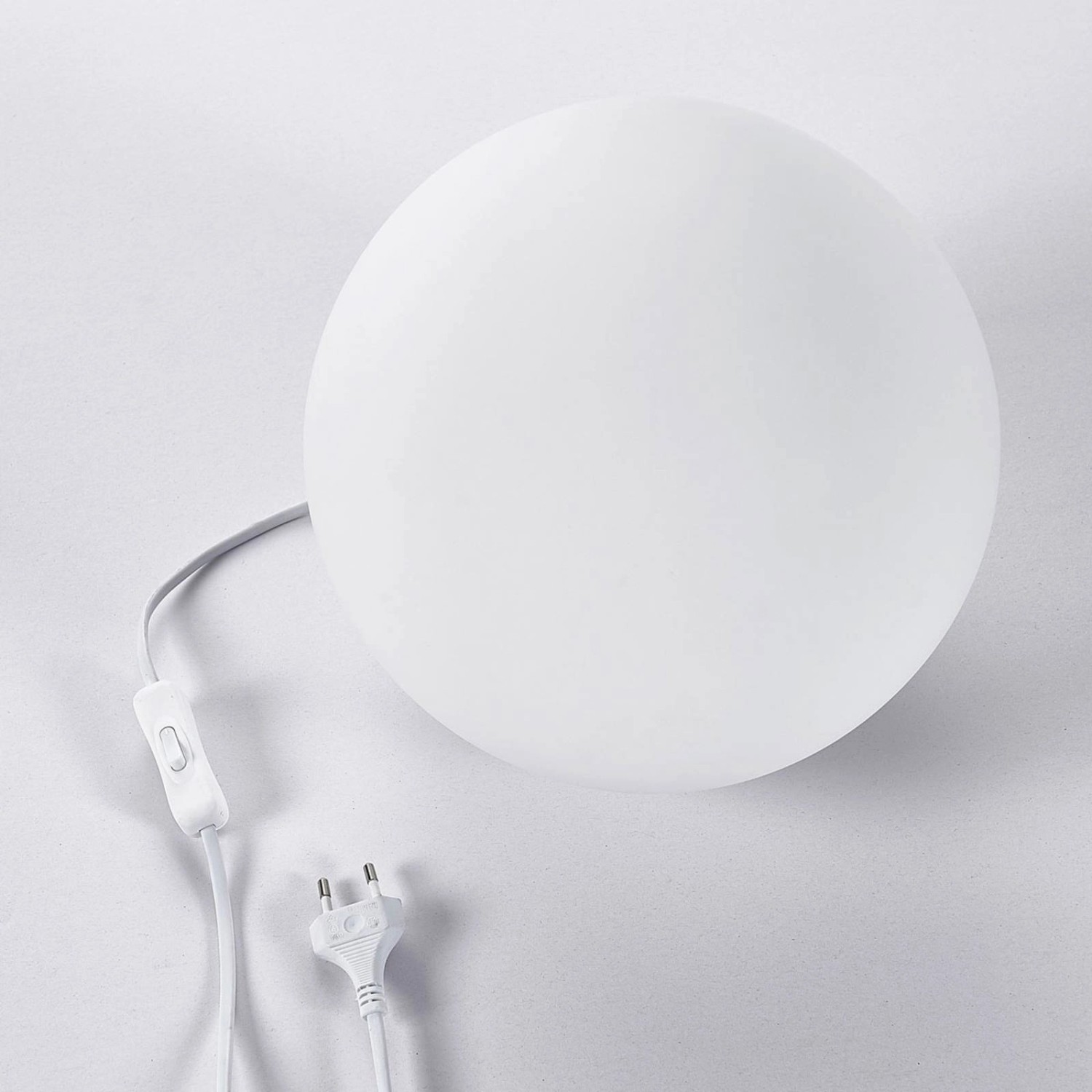 Lindby Tischlampe Marike 9621456 Modern in Weiß aus Glas 1-flammig E27 Wohnzimmerleuchte_8