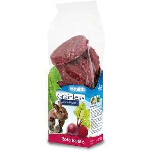 JR Farm Grainless Dental-Cookies Rote Beete, Ergänzungsfutter für Nager, 150g Packung.