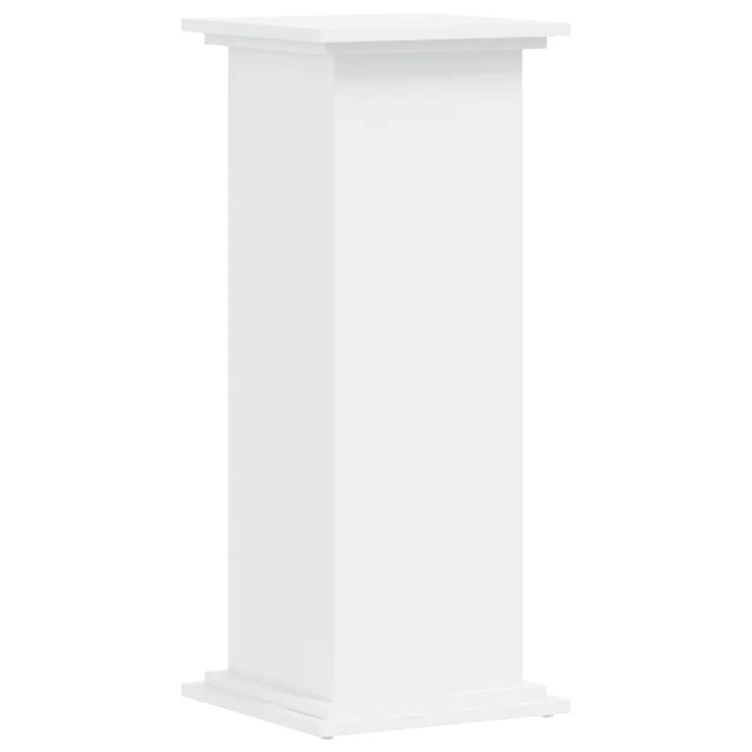 vidaXL Pflanzenständer Weiß 33x33x80 cm Holzwerkstoff 852969