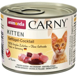 Carny Kitten Nassfutter Geflügel-Cocktail, 200g Dose für junge Katzen.