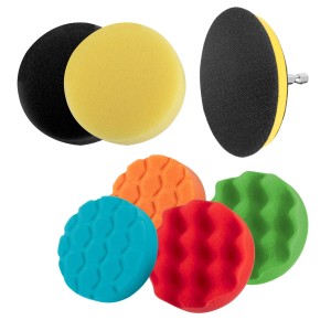 STAHLWERK Bürsten-Aufsatz Set mit Polierpads und Schleifpads für Akkuschrauber und Bohrmaschinen.