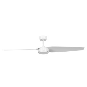 Weißer Lucci Air Condor Deckenventilator, 136 cm Durchmesser, mit Fernbedienung.