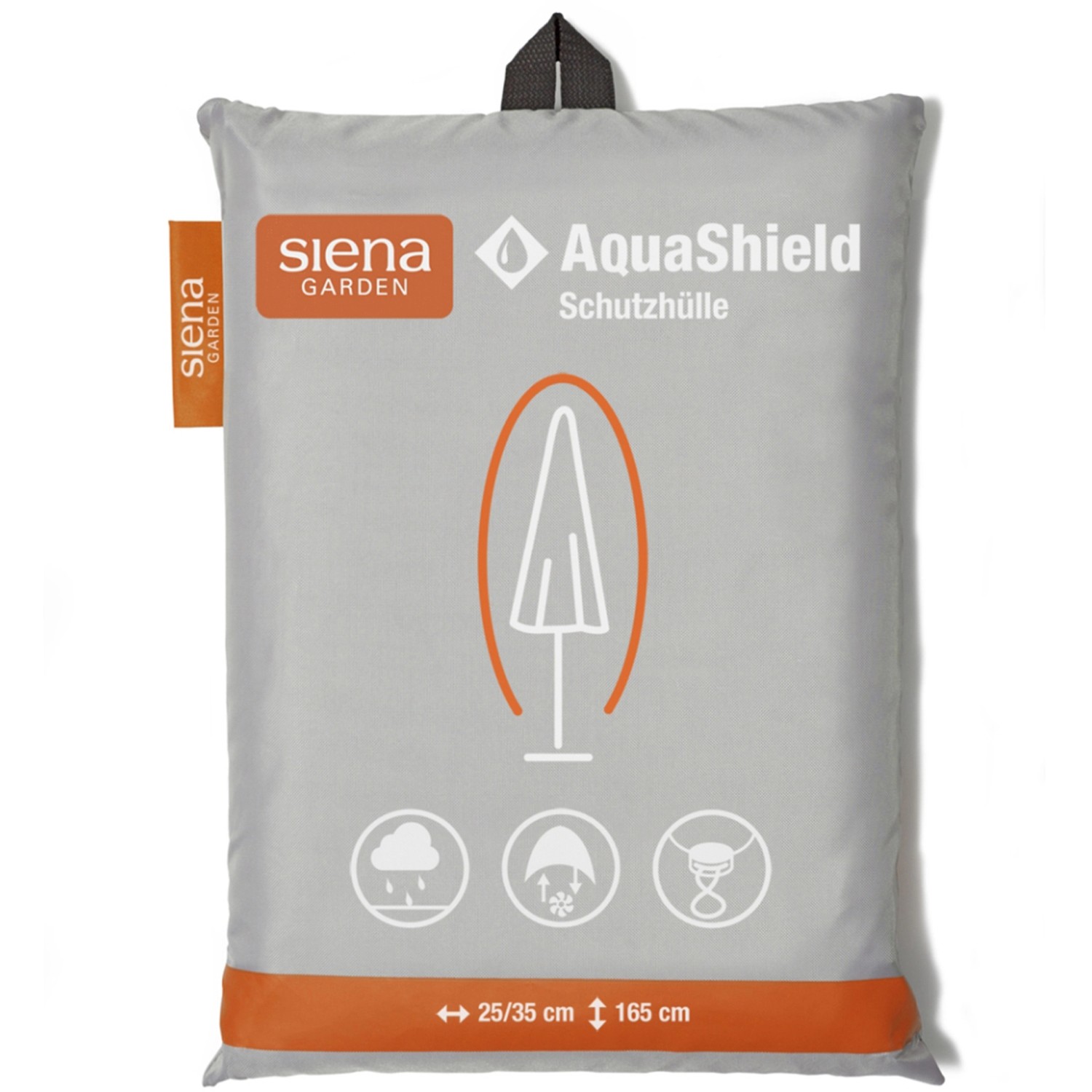 Siena Garden Schutzhülle Mittelstockschirm AquaShield 25 cm - 35 cm x 165 cm