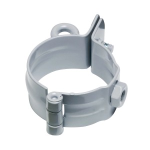 Inefa Rohrschelle DN 75, Stahl grau, zur Befestigung von Fallrohren.
