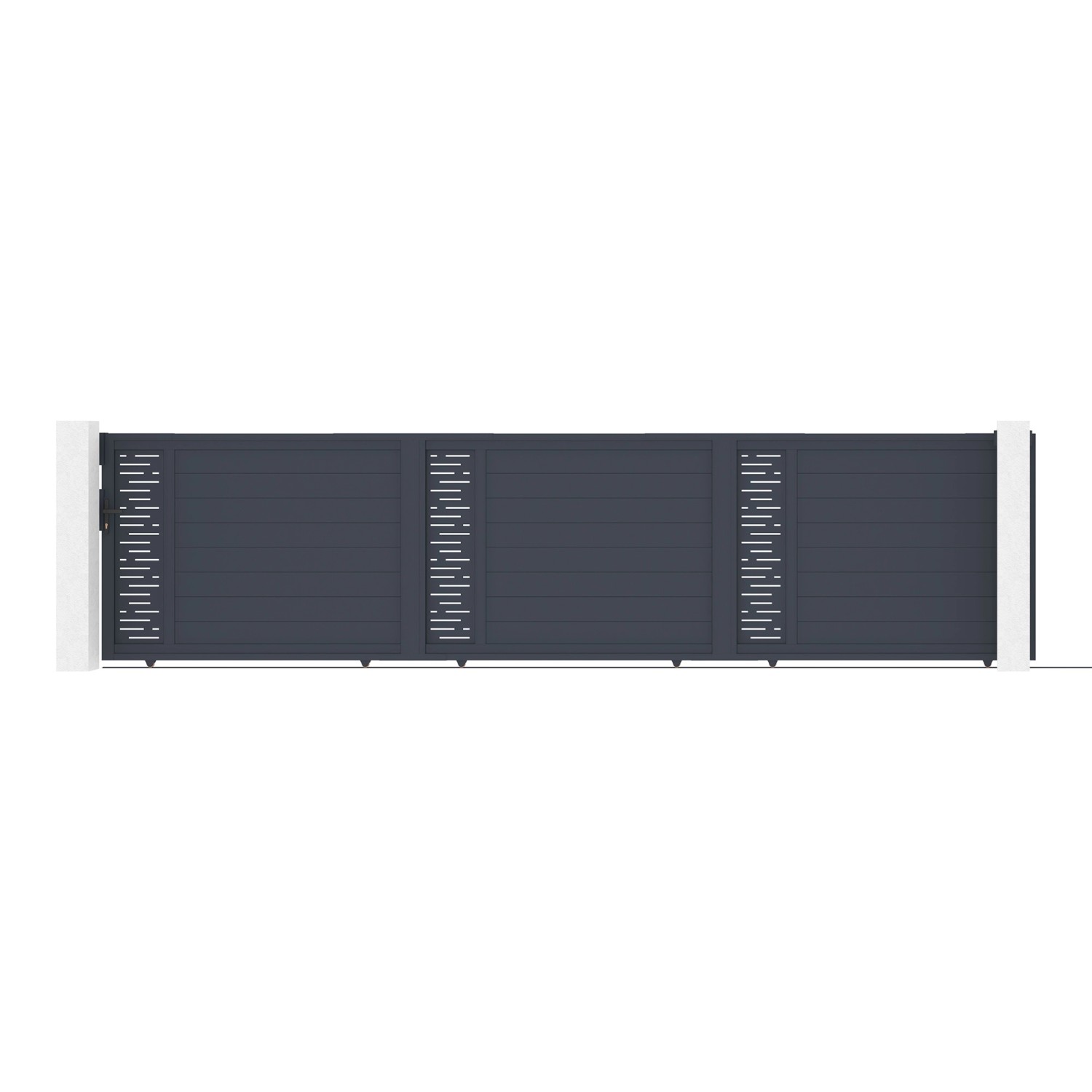 Casanoov Schiebetor 6M Arlberg H 140 Graues Aluminium günstig online kaufen